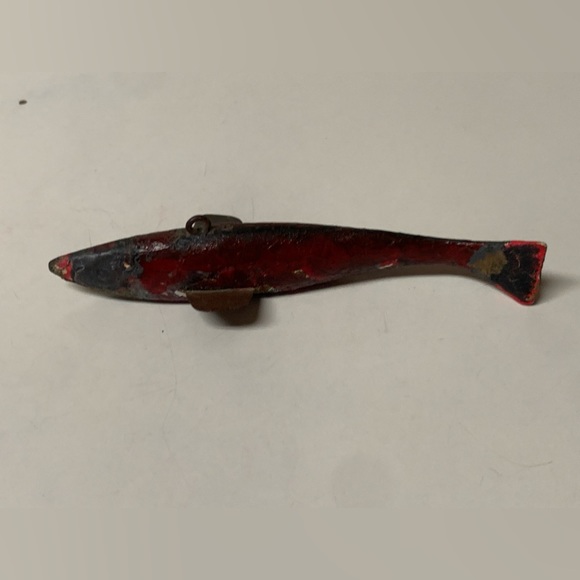 Early 20th Century 1900s Hand Crafted Wooden Metal 5” Decoy Fishing Lure - Picture 10 of 15